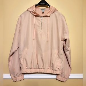 Pink lined dress hoodie